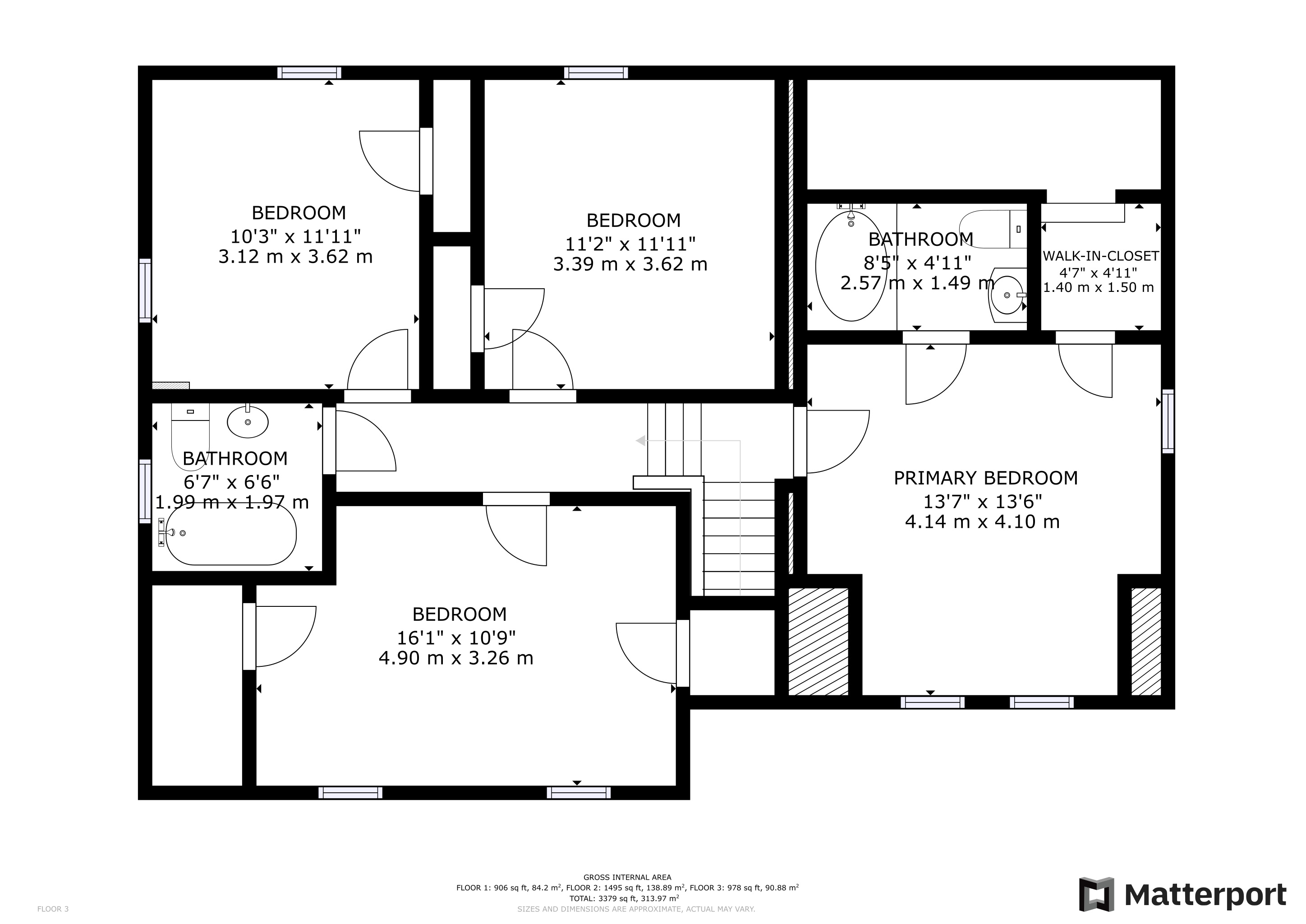 169 Albert St - Upper Level Floor Plan