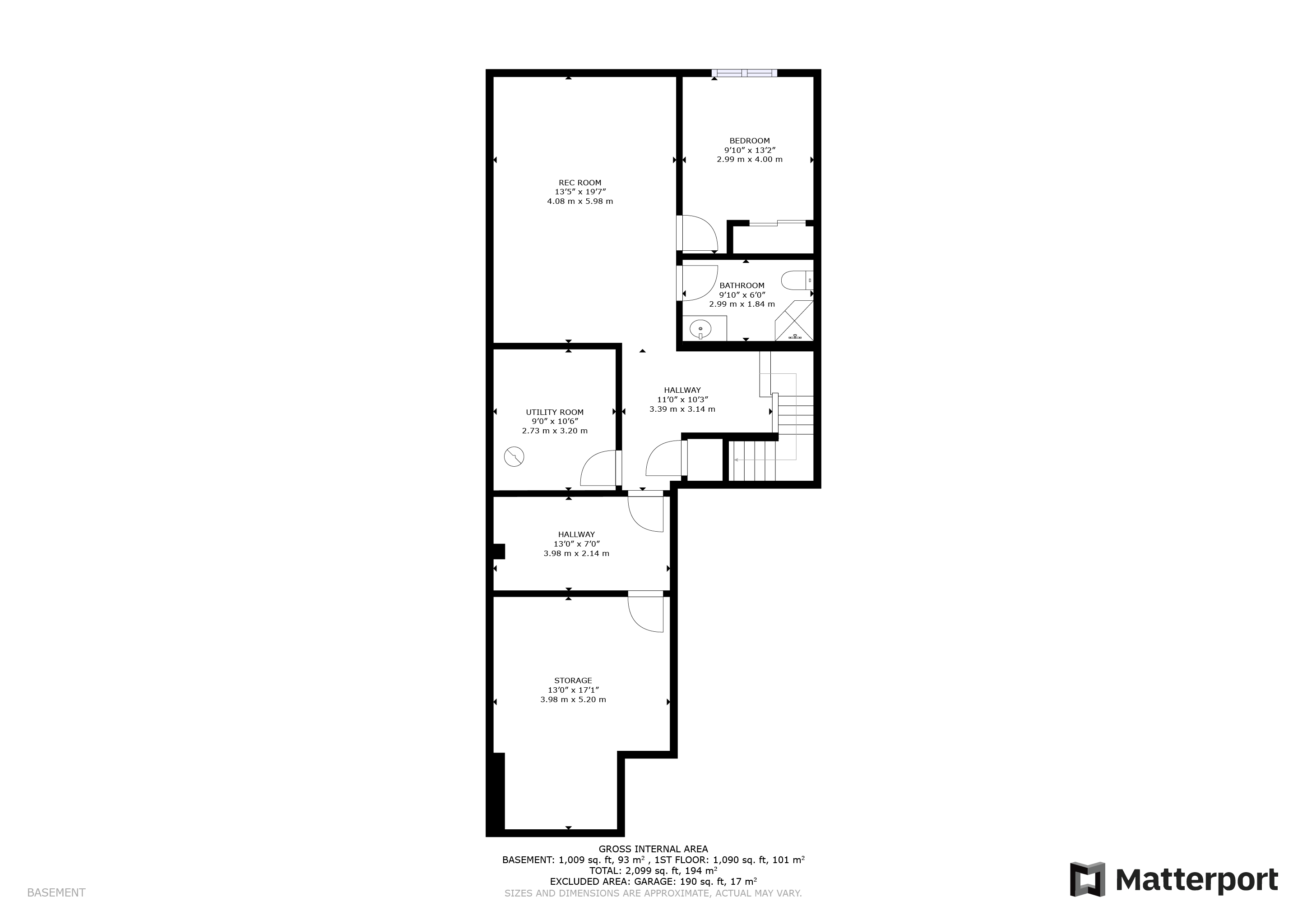 #2-16 Lane Ave - Floor Plans Basement